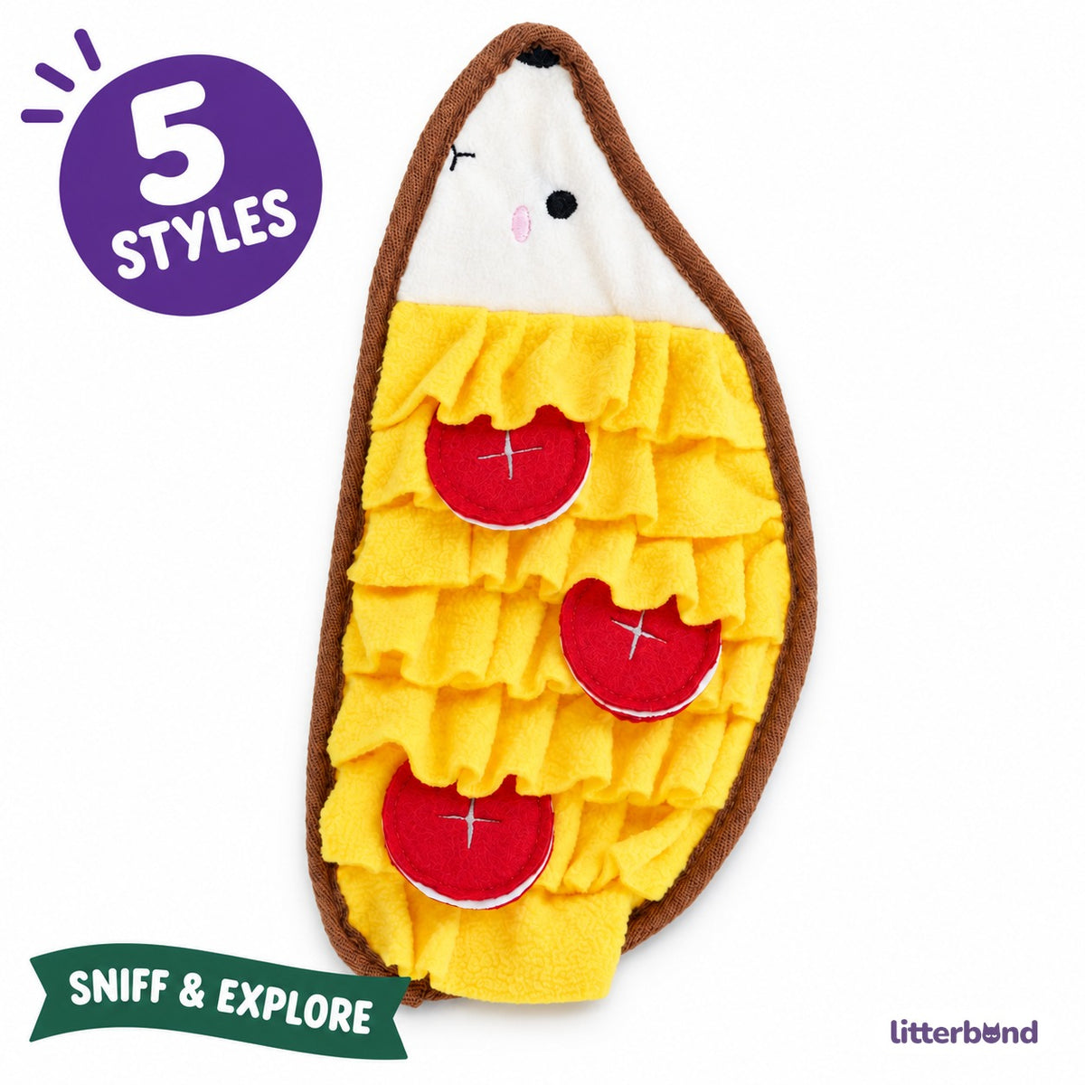 Layered Snuffle Mat for Treat Searches