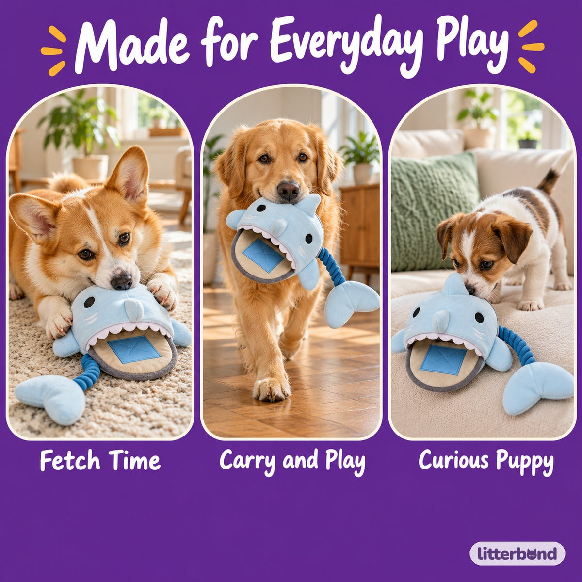 Shark Slipper Toy for Carrying - playtime at home