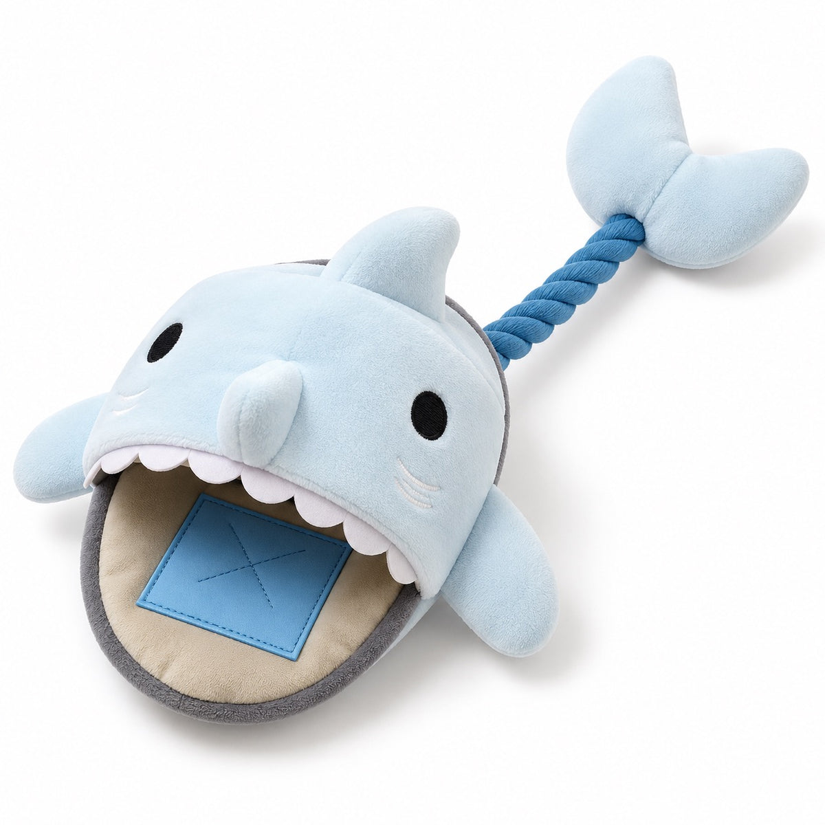 Shark Slipper Toy for Carrying - Blue Shark
