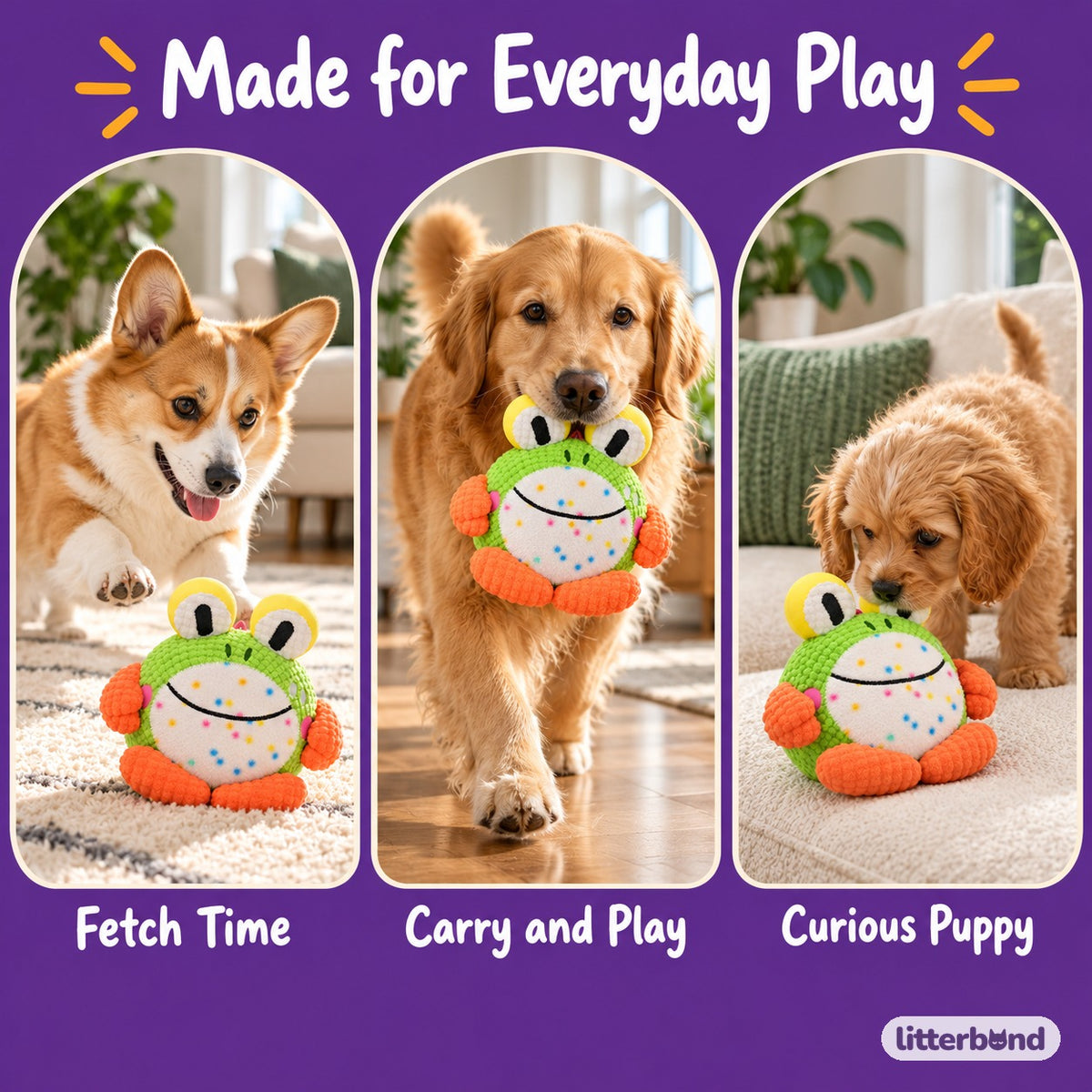 Jumping Plush Toy for Pouncing - playtime at home