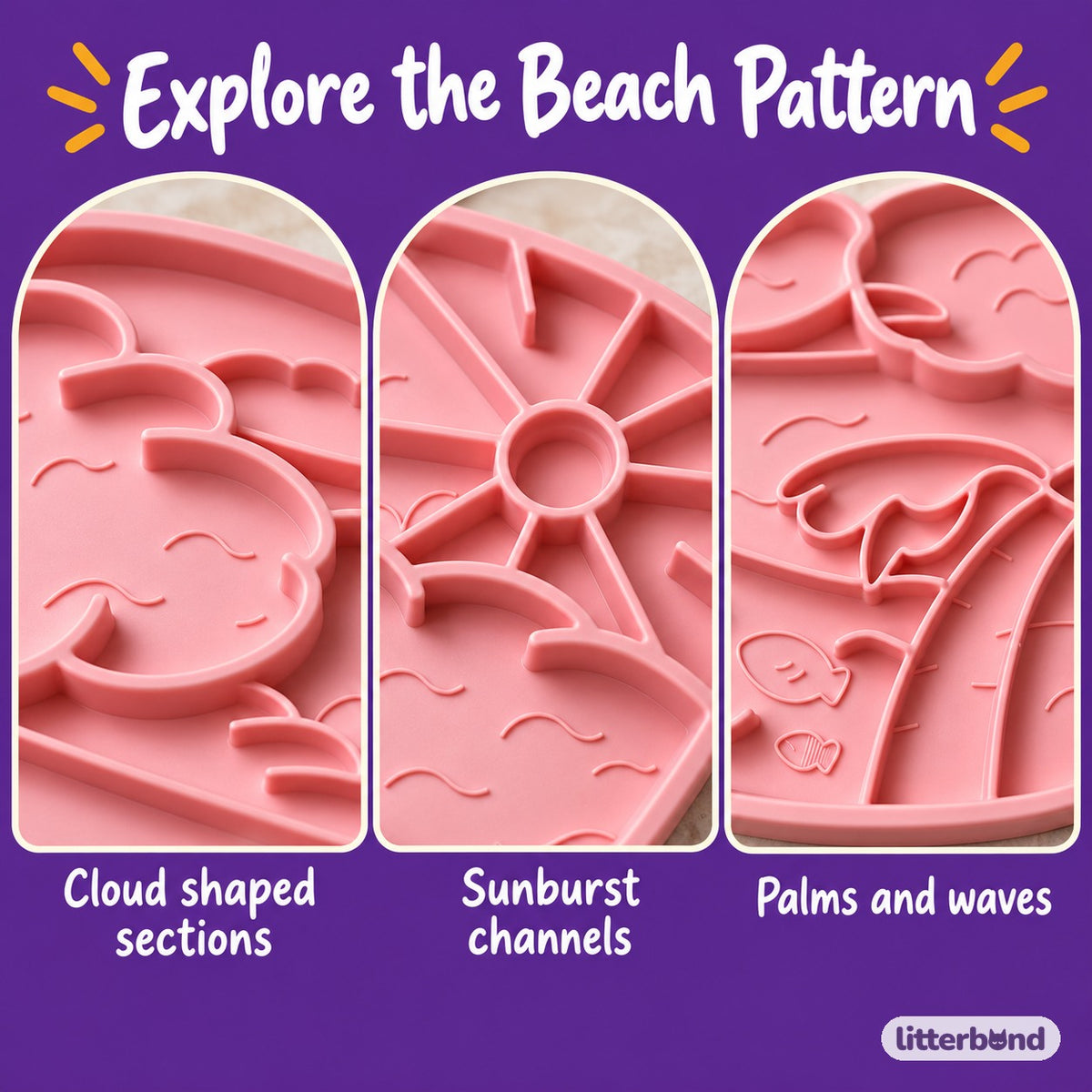 Beach Lick Mat for Treats - playtime at home