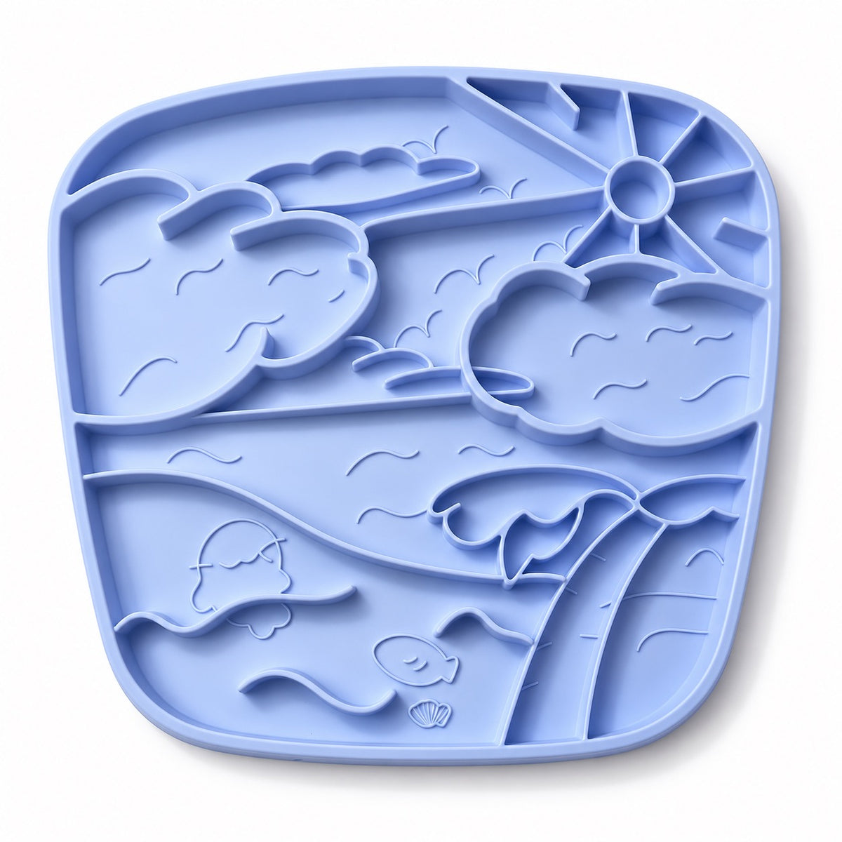 Beach Lick Mat for Treats - Blue