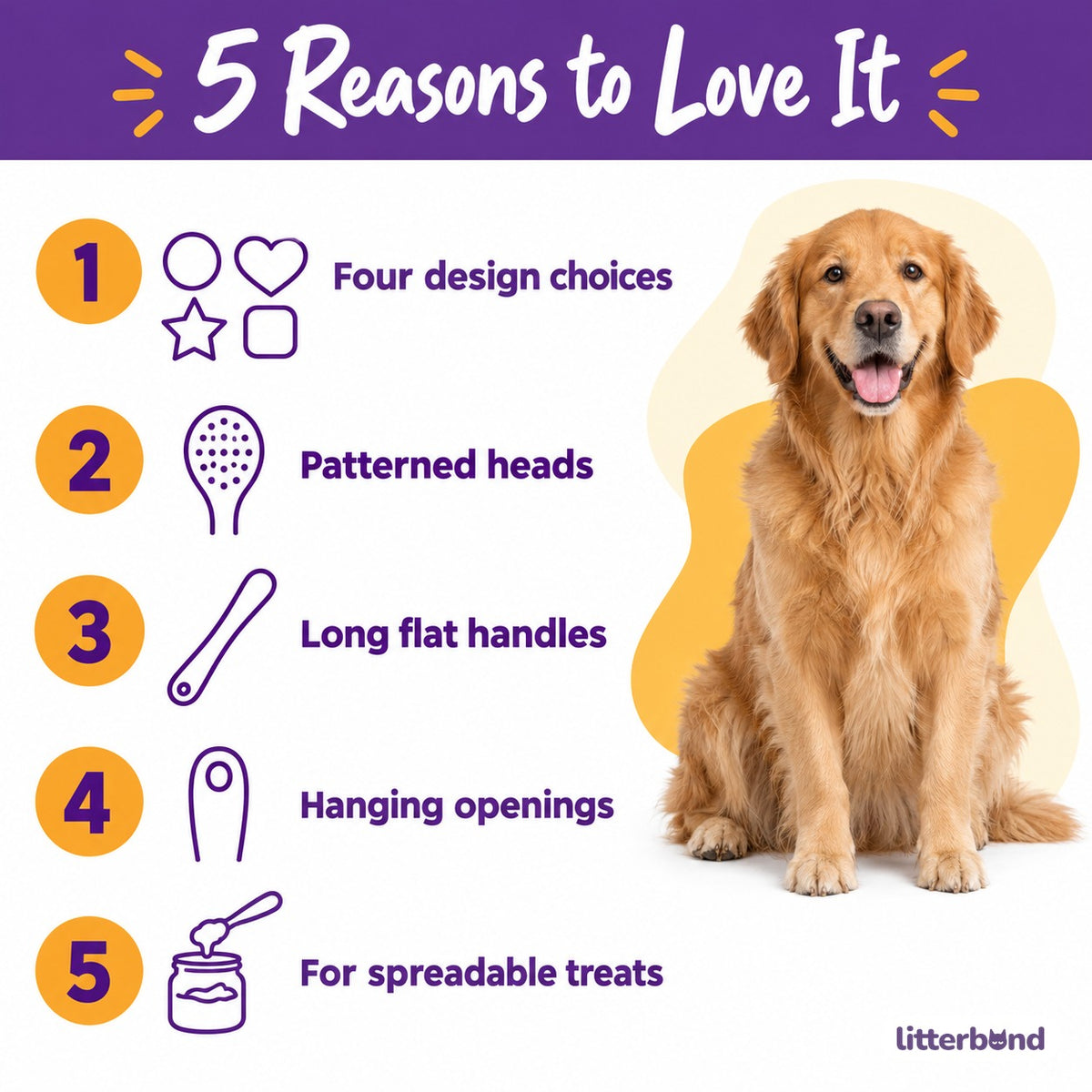 Patterned Lick Sticks for Treats - 5 reasons to love it