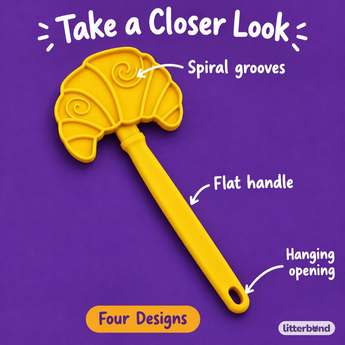Patterned Lick Sticks for Treats - close-up details