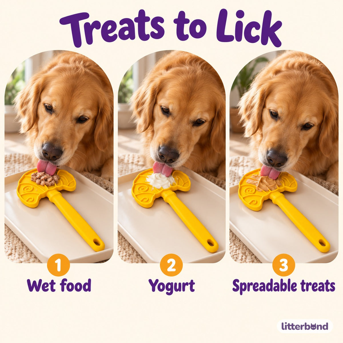 Patterned Lick Sticks for Treats - how to play