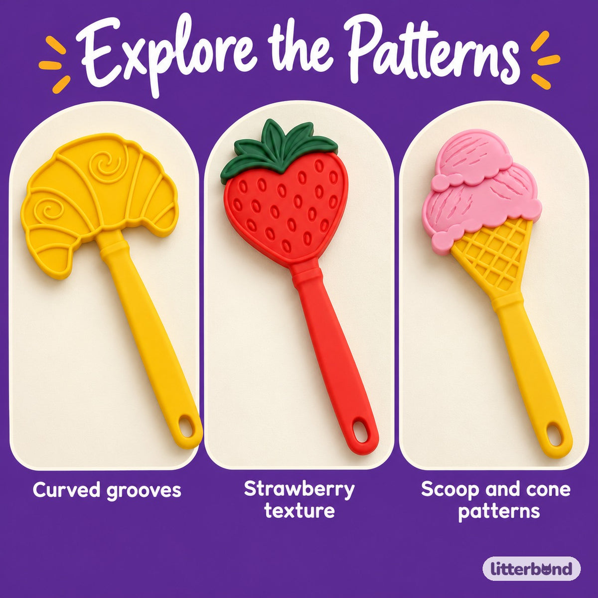 Patterned Lick Sticks for Treats - playtime at home