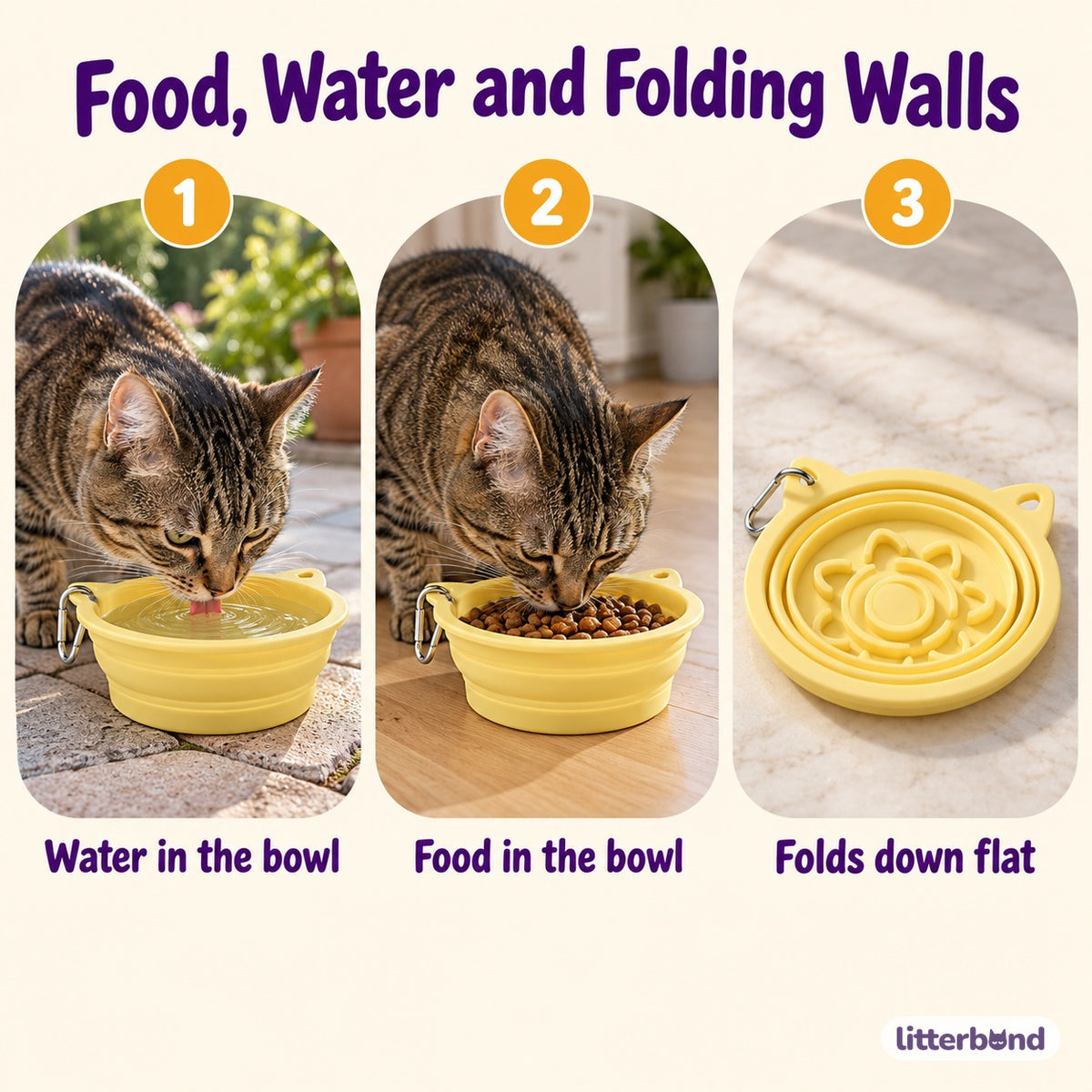Folding Flower Bowl for Meals - how to use it