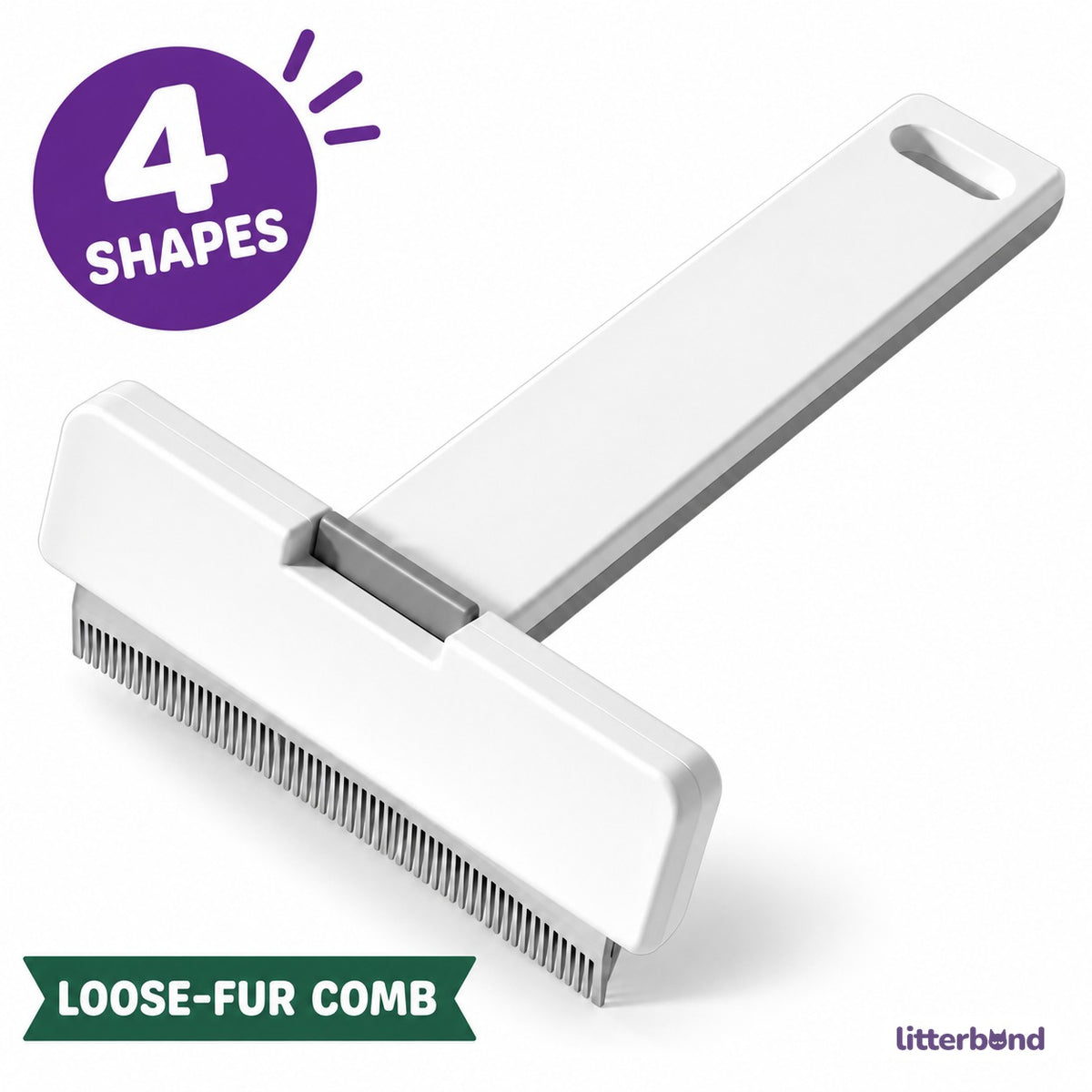 Rounded Tooth Comb for Brushing
