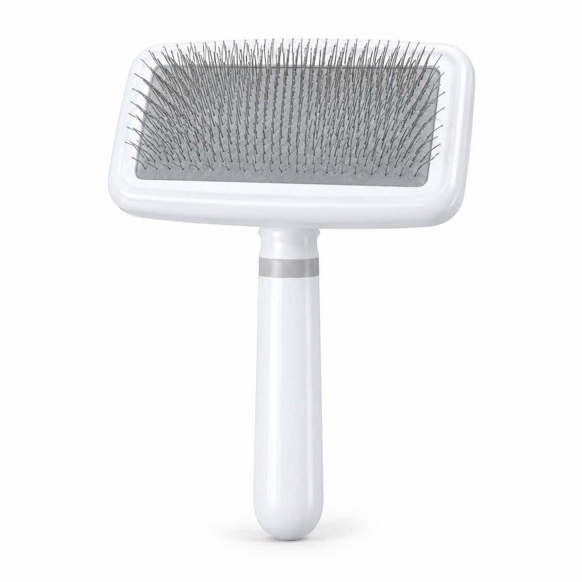 Square Head Slicker Brush for Brushing - White Slicker Brush
