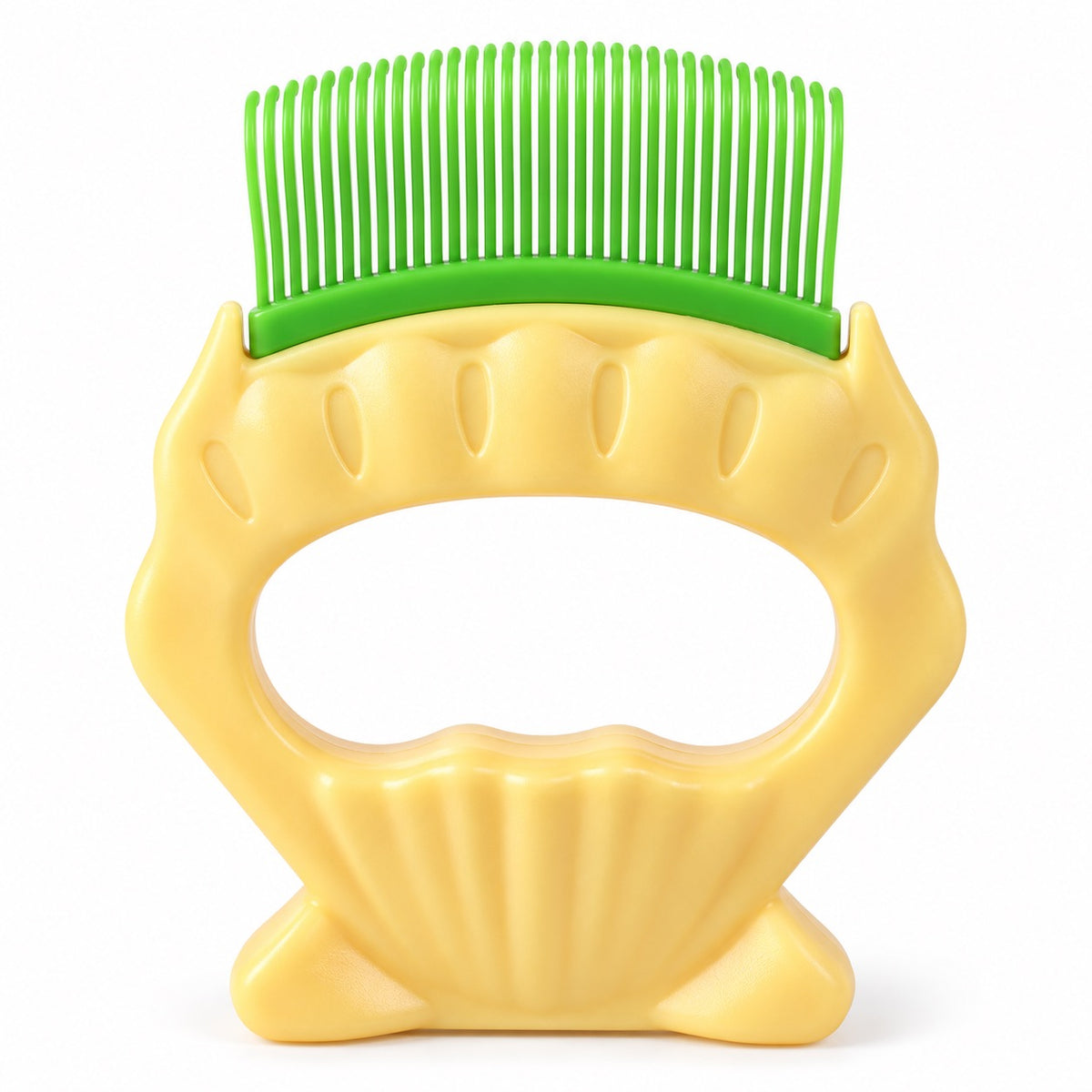 Shell Massage Comb - Green Shell