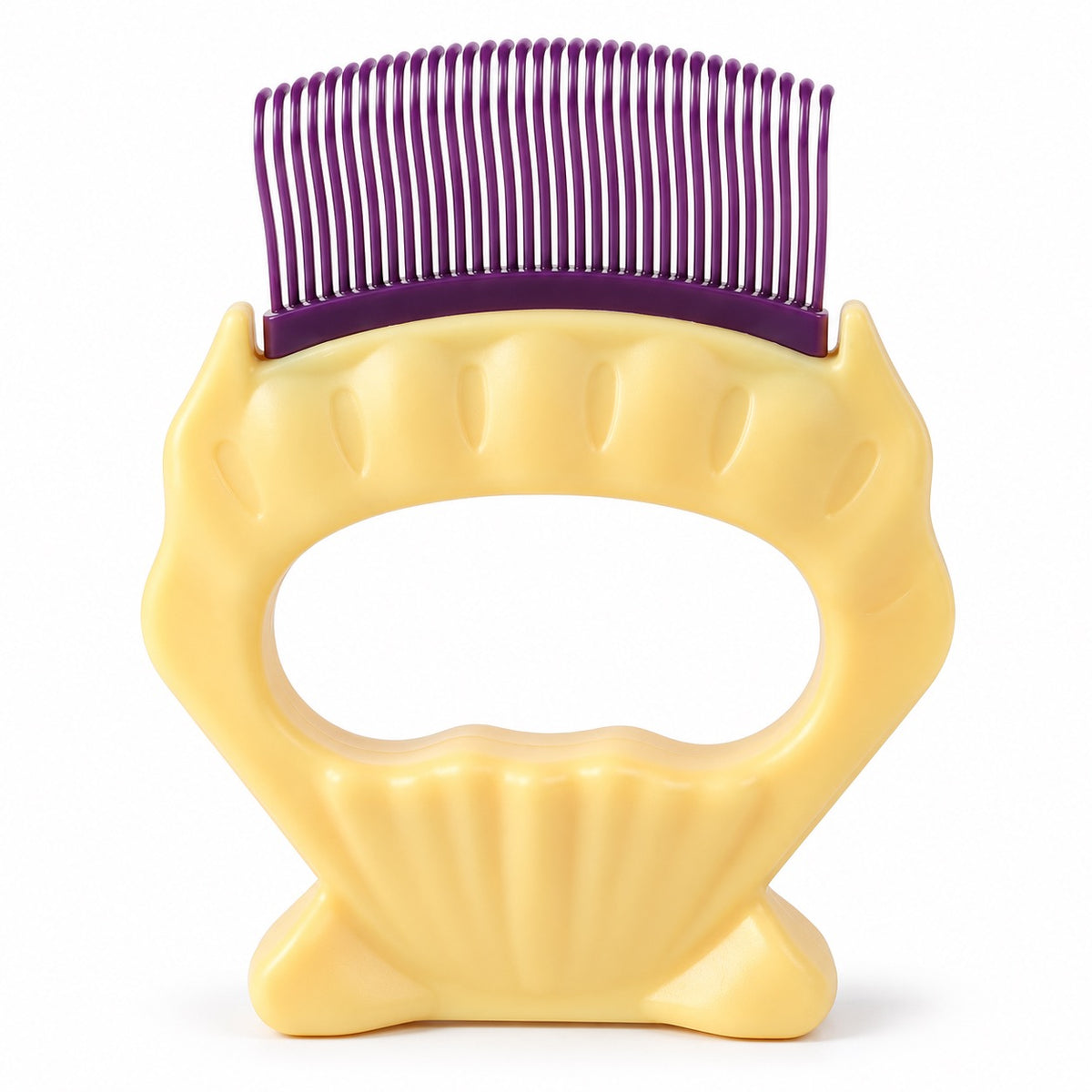 Shell Massage Comb - Purple Shell