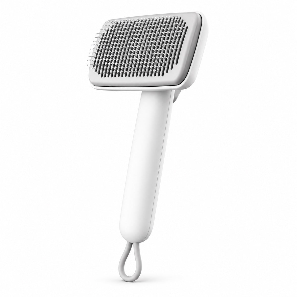 Dense Pin Brush for Brushing - White