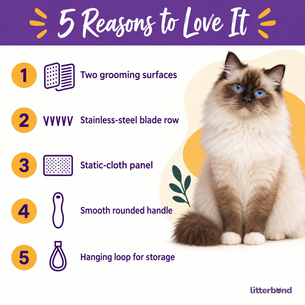 Dual-Surface Deshedding Comb - 5 reasons to love it