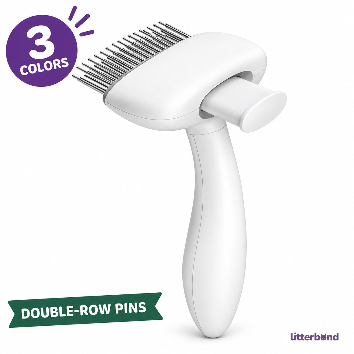Double-Row Slicker Brush for Brushing