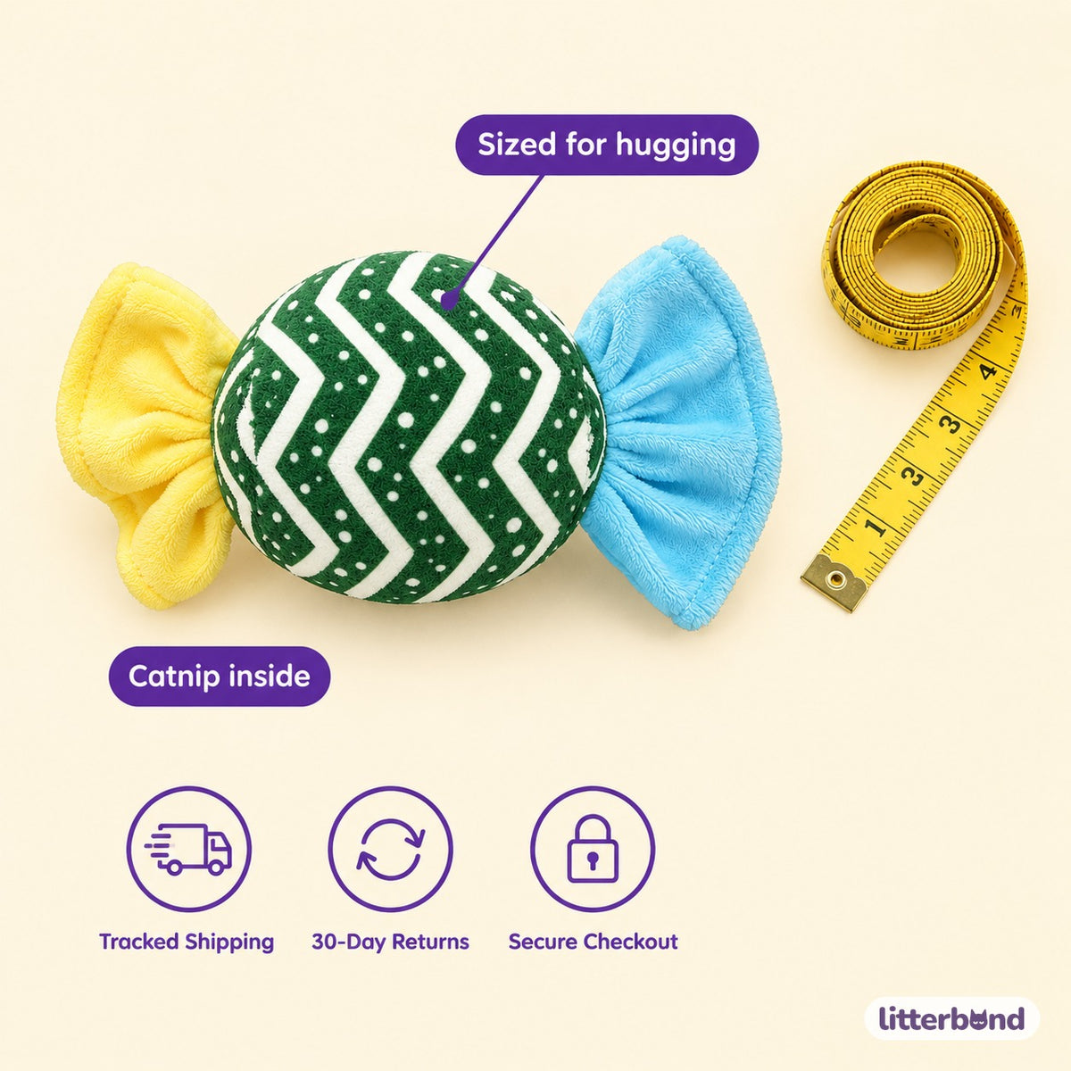 Twist Wrapper Candy Toys - size and details
