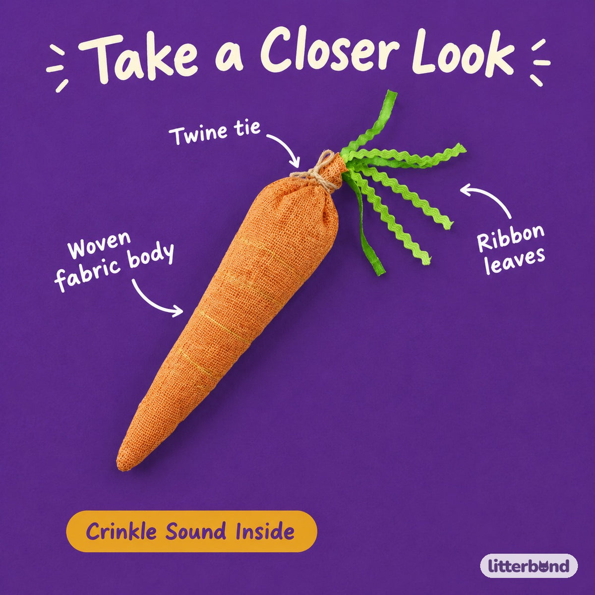 Rustic Ribbon-Leaf Carrot - close-up details