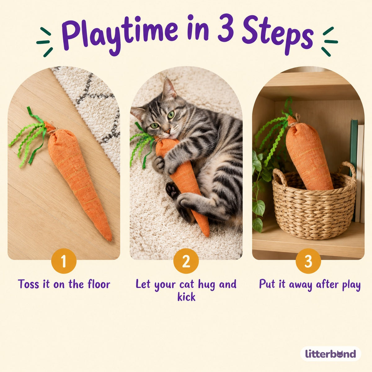 Rustic Ribbon-Leaf Carrot - how to play
