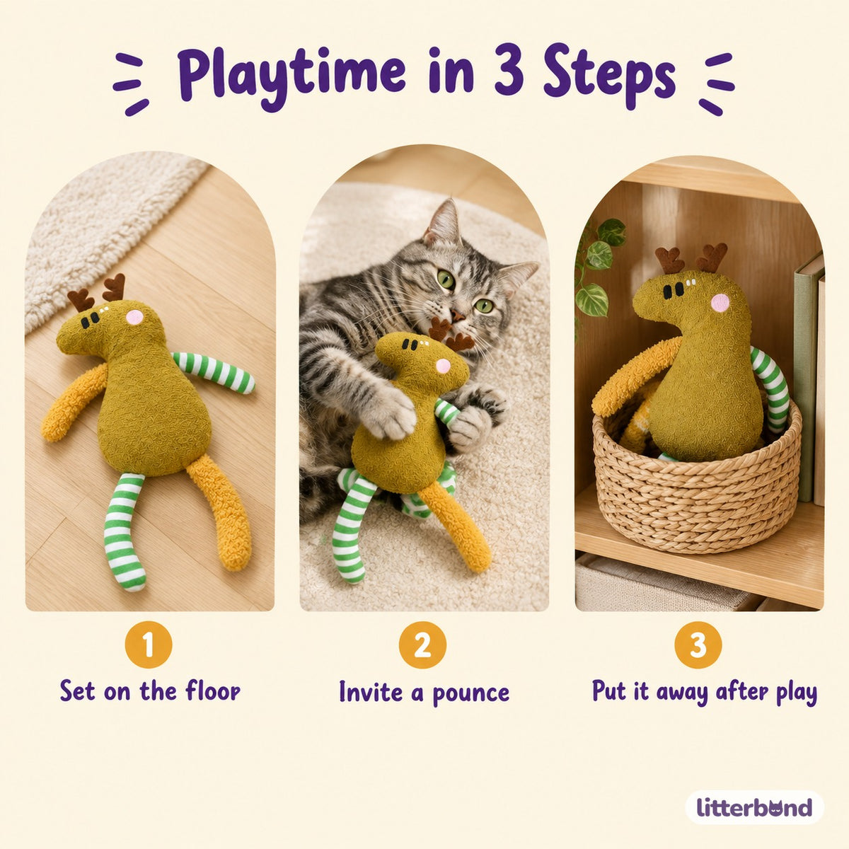 Long-Limbed Crinkle Plush Animals - how to play