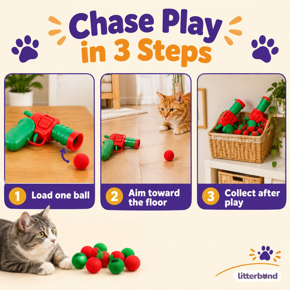 Christmas Ball Launcher & Refill Options - how to play