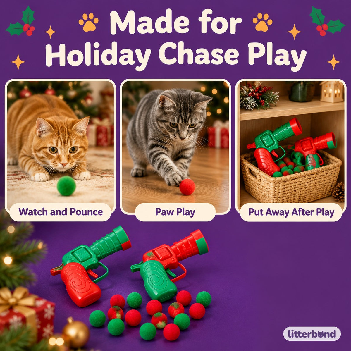 Christmas Ball Launcher & Refill Options - playtime at home