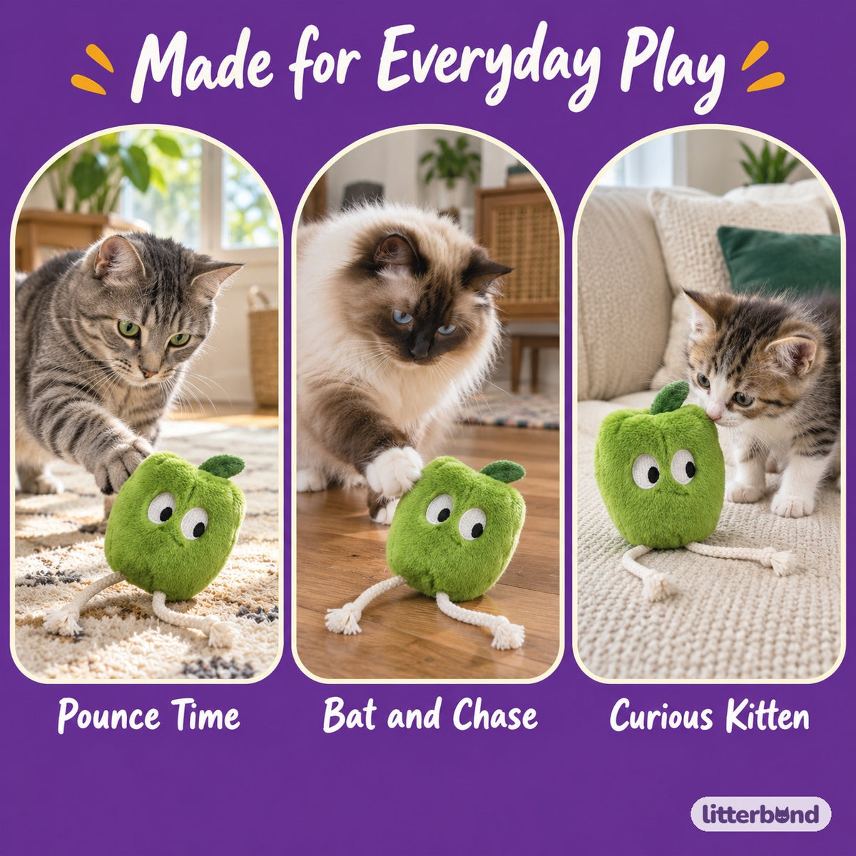 Big-Eye Pepper Plush Toys - playtime at home