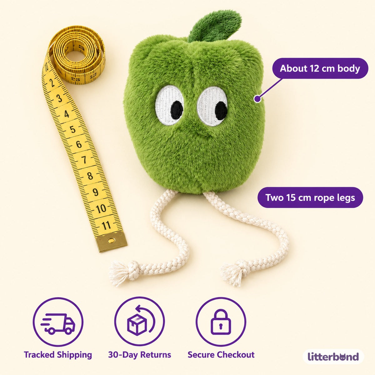 Big-Eye Pepper Plush Toys - size and details
