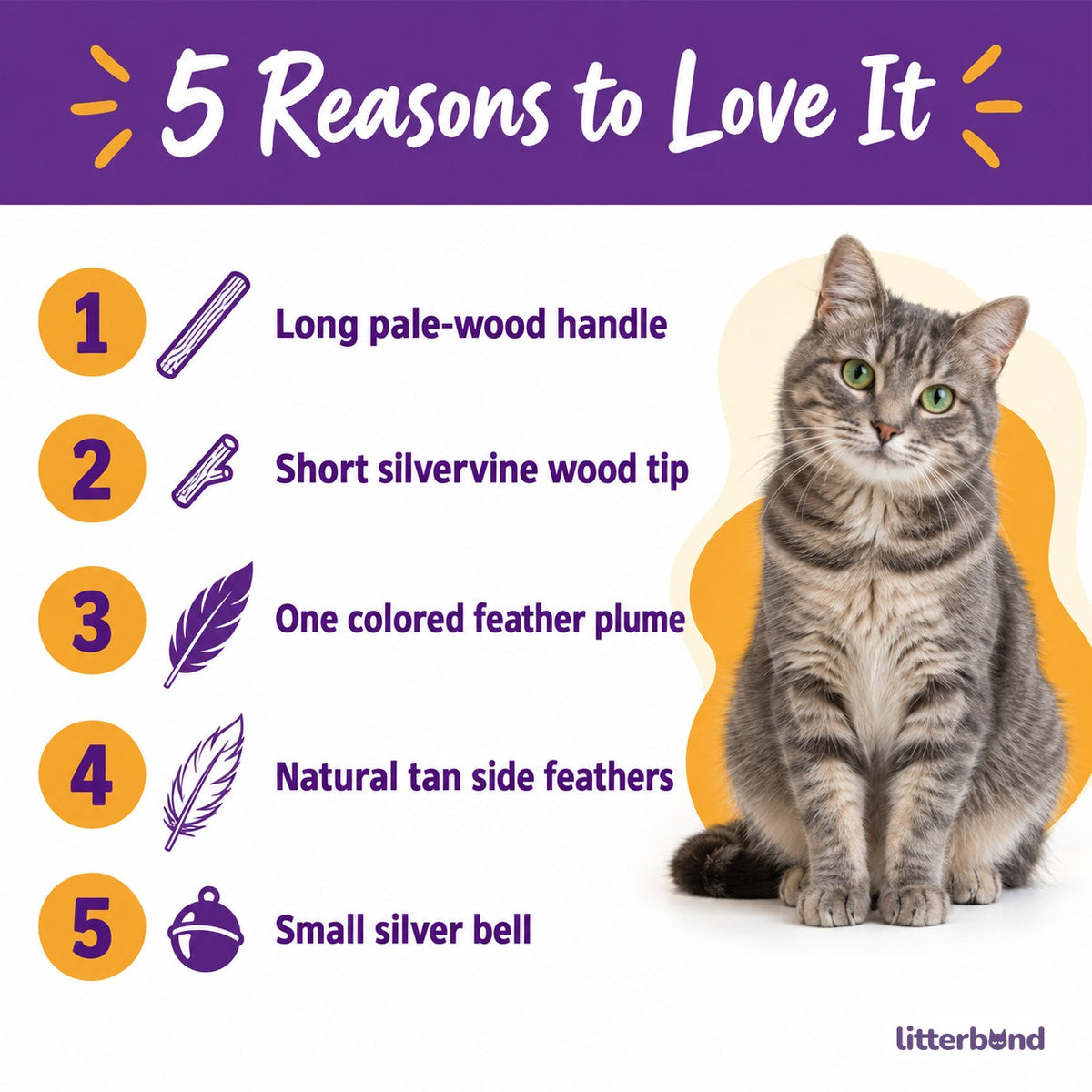 Silvervine Feather Teaser Wands - 5 reasons to love it