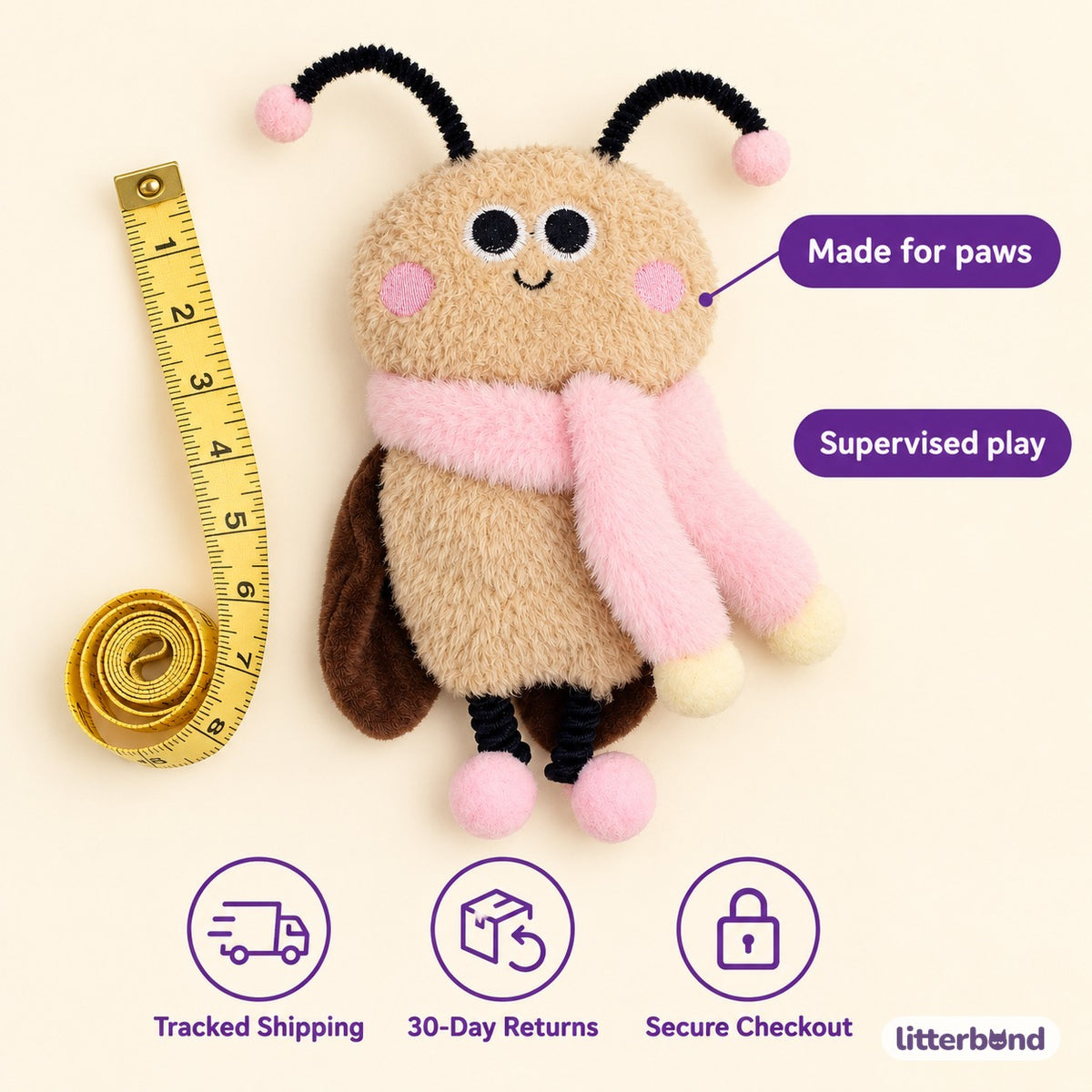 Plush Character Play Pals - size and details