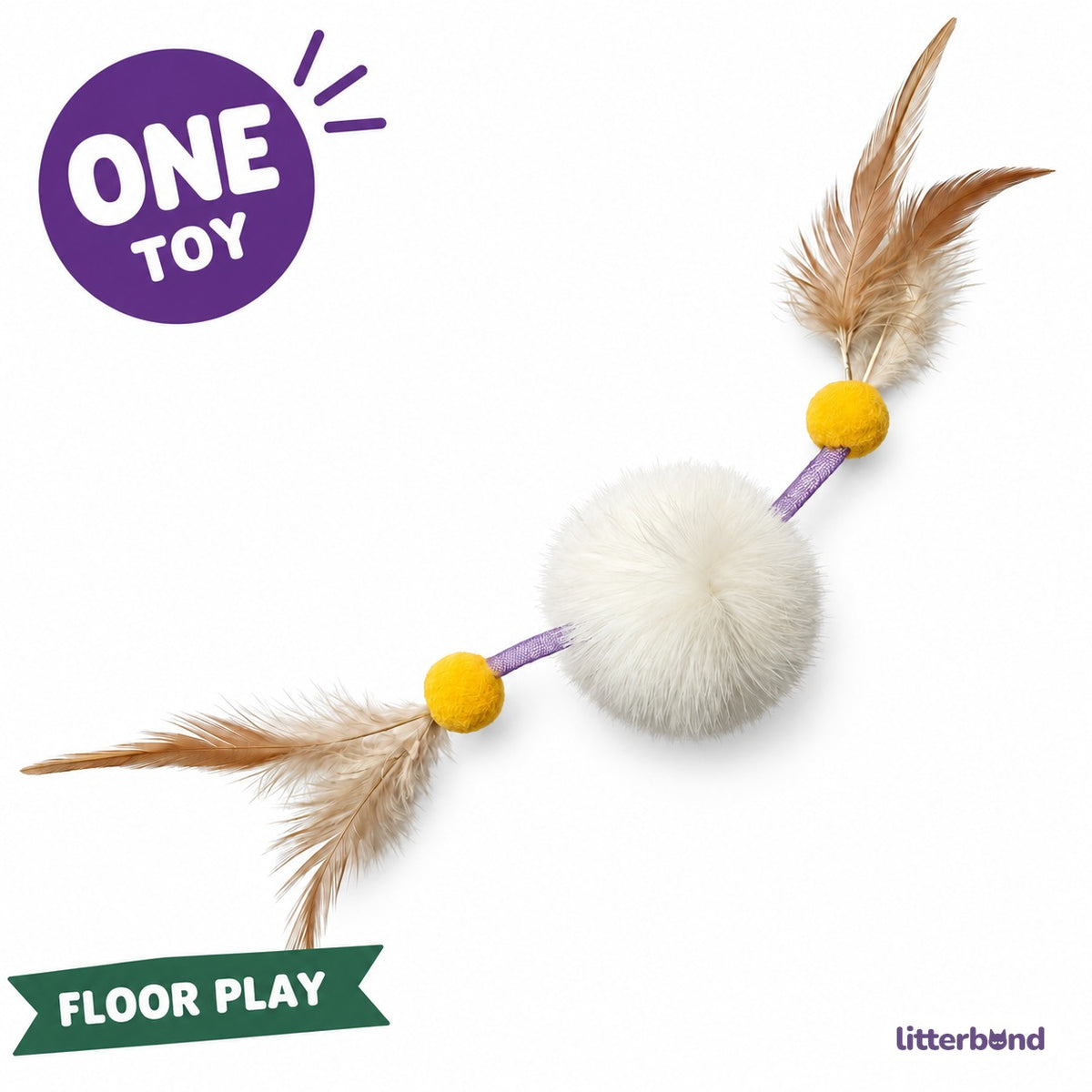 Rabbit Fur Feather Mesh Toy