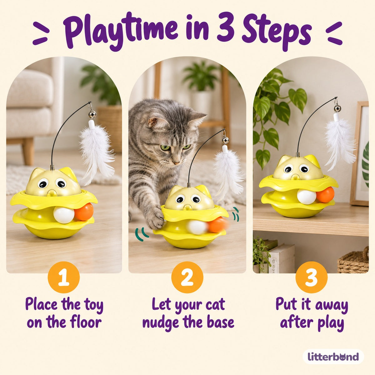 Monster Track Ball Wobble Toy - how to play