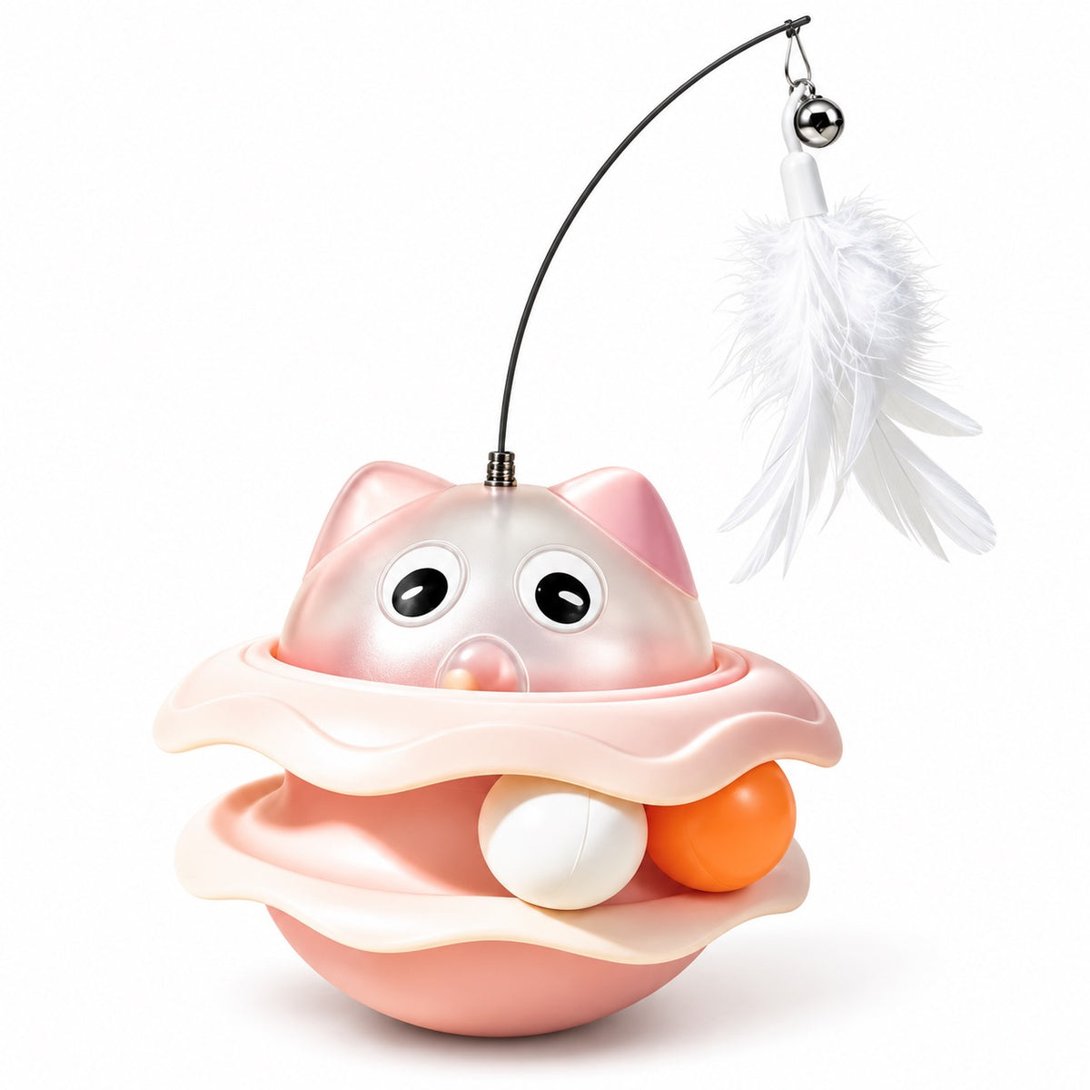 Monster Track Ball Wobble Toy - Pink Monster