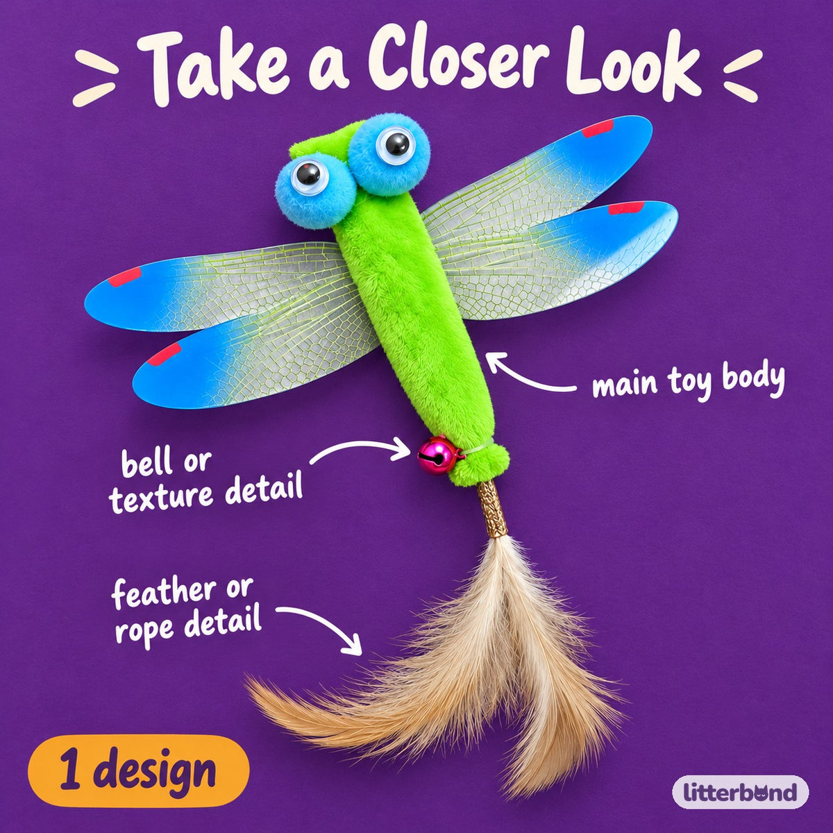 Silvervine Dragonfly Teaser - close-up details