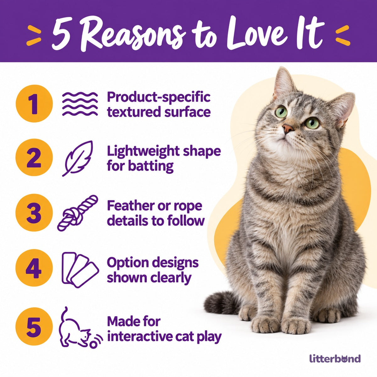 Bendable Crinkle Rope Toy with a cat