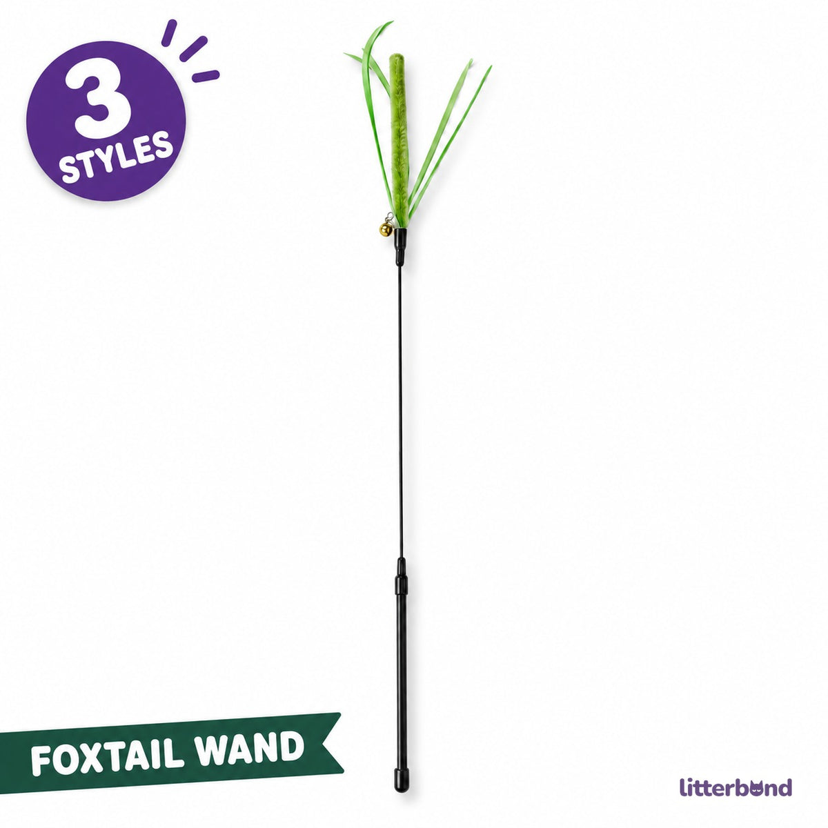 Foxtail Feather Teaser Wands
