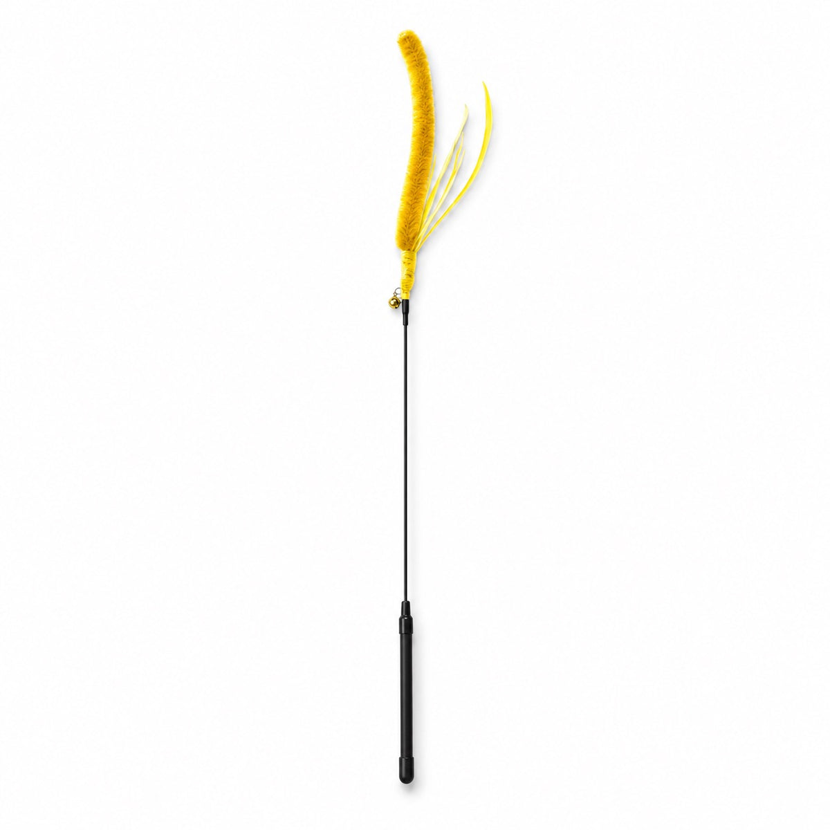 Foxtail Feather Teaser Wands - Yellow Foxtail