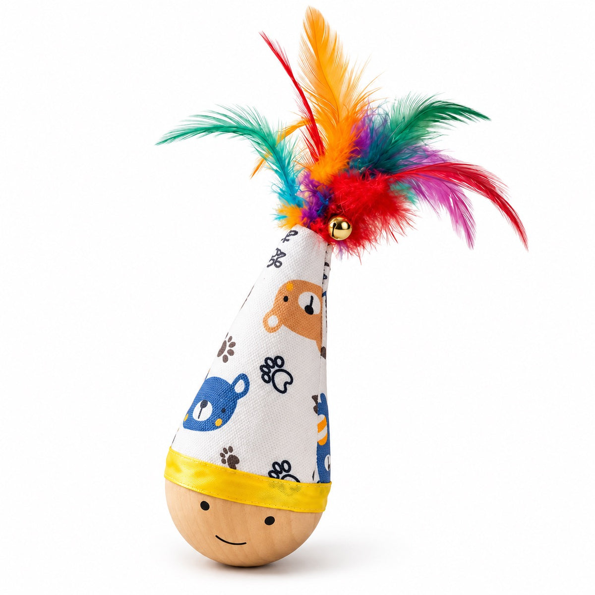 Feather Tumbler Cat Toy - Plain Tumbler
