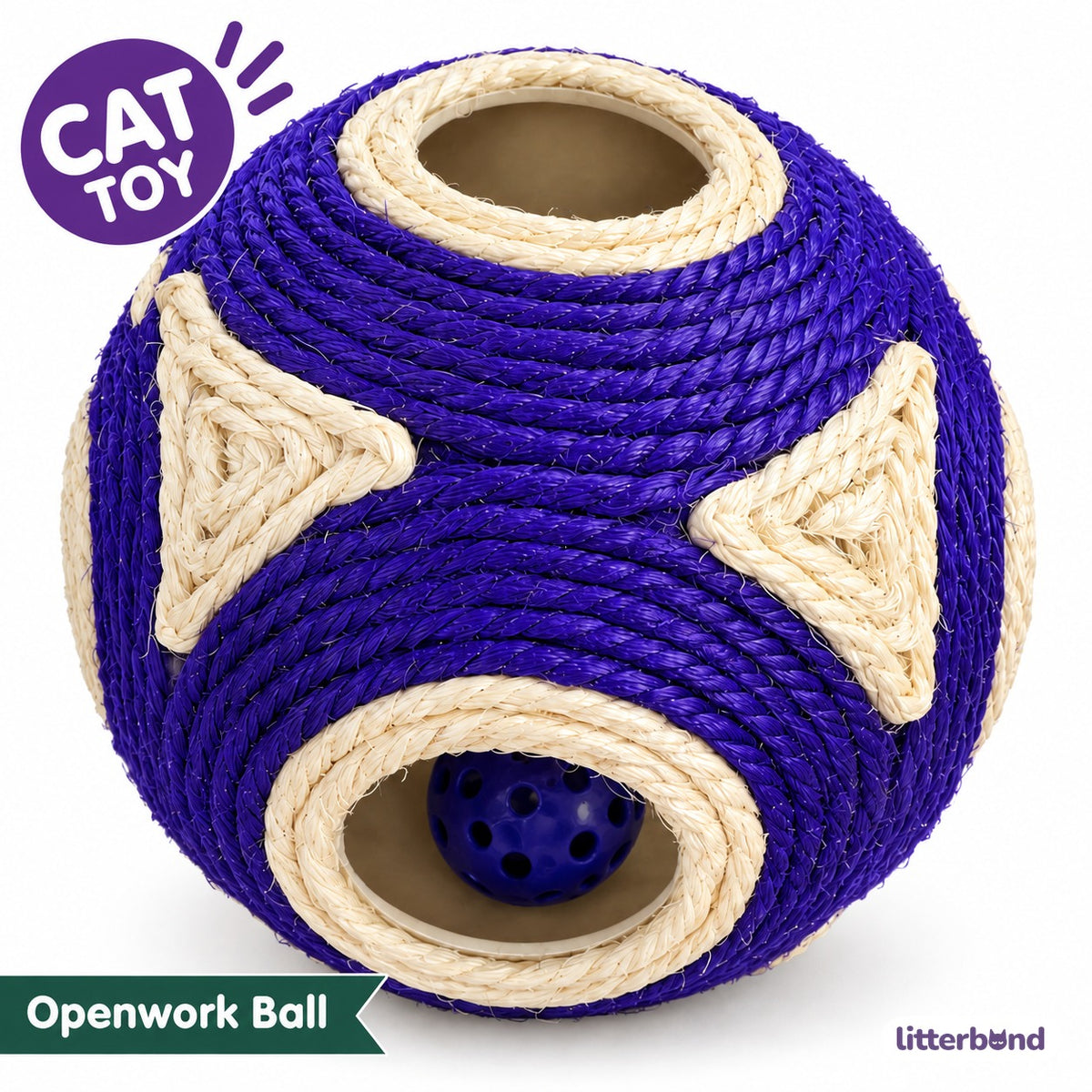 Openwork Six-Sided Cat Ball