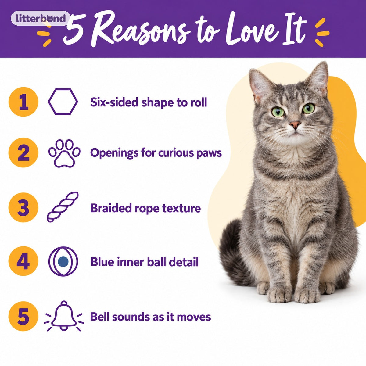 Openwork Six-Sided Cat Ball - 5 reasons to love it