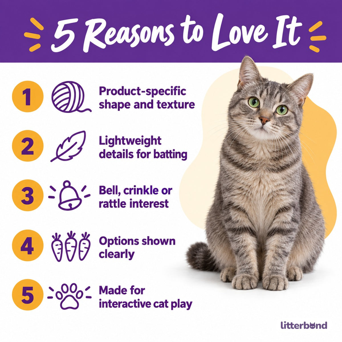 Carrot Flower Cat Toy Balls - 5 reasons to love it