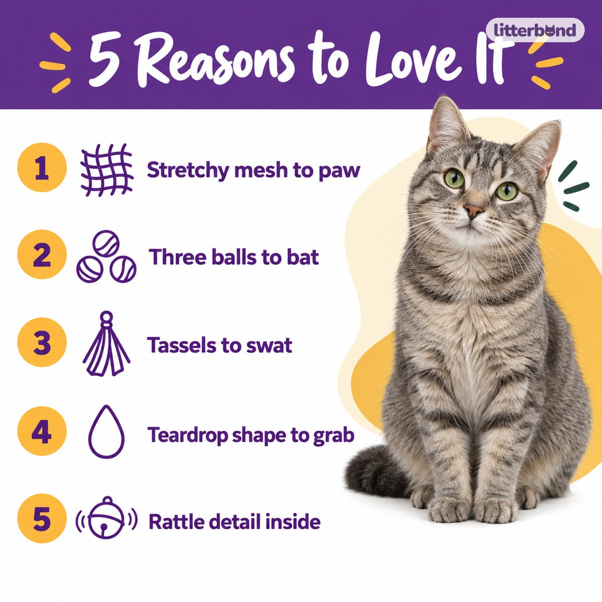 Teardrop Mesh Cat Toys - 5 reasons to love it