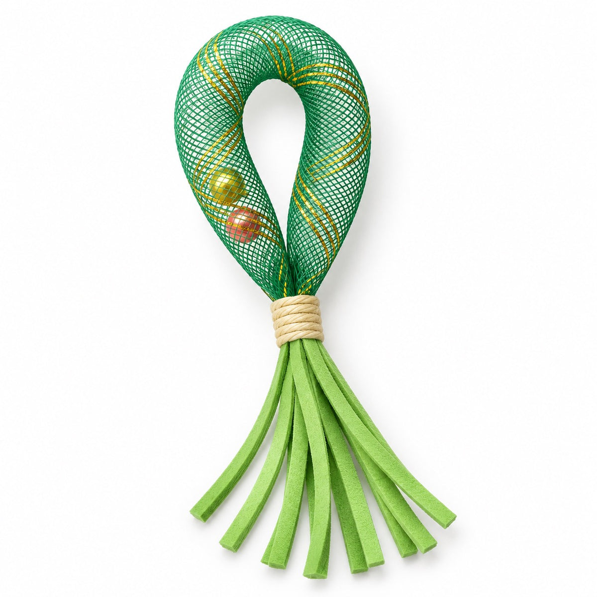 Teardrop Mesh Cat Toys - Green Fish-Tail
