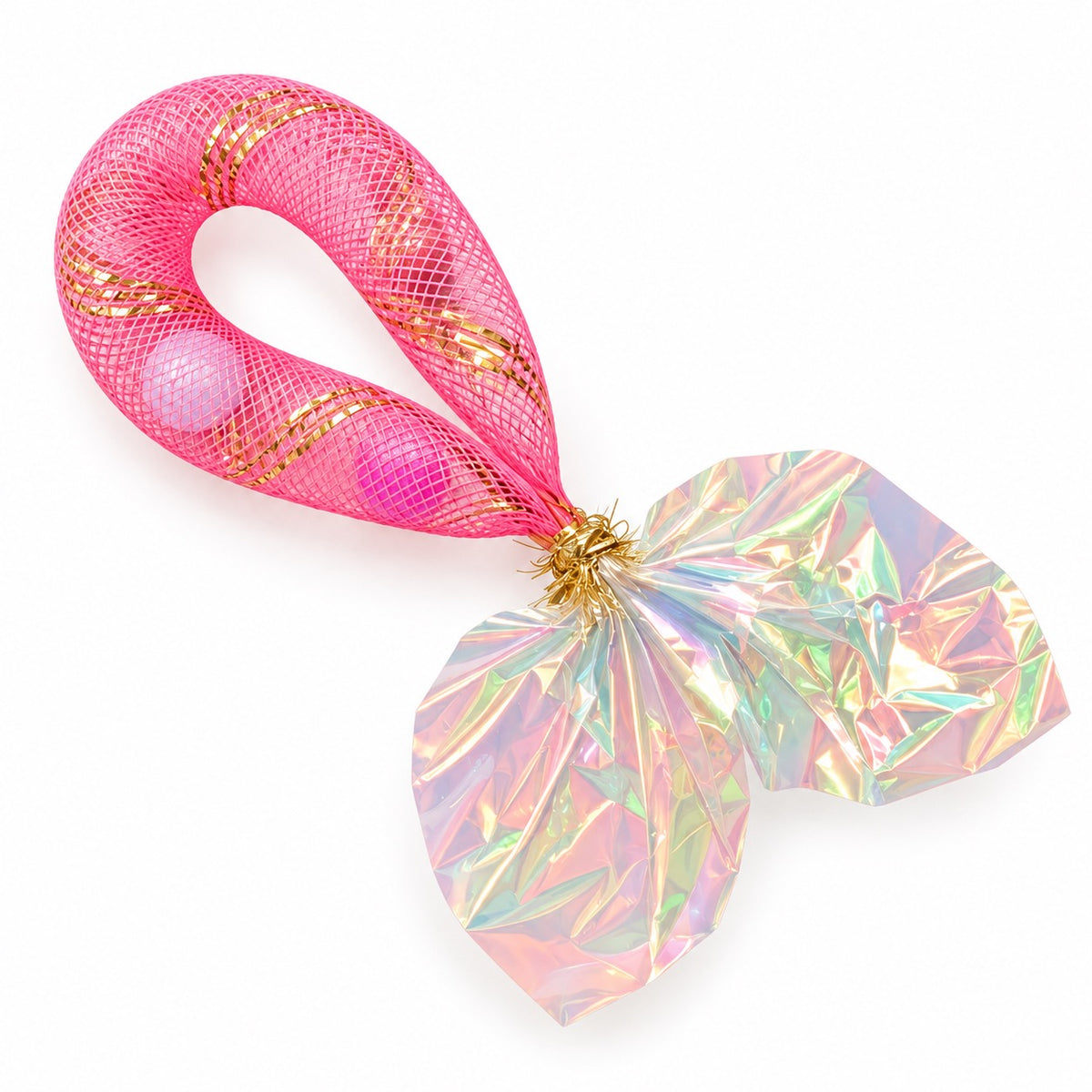 Teardrop Mesh Cat Toys - Pink Fish-Tail