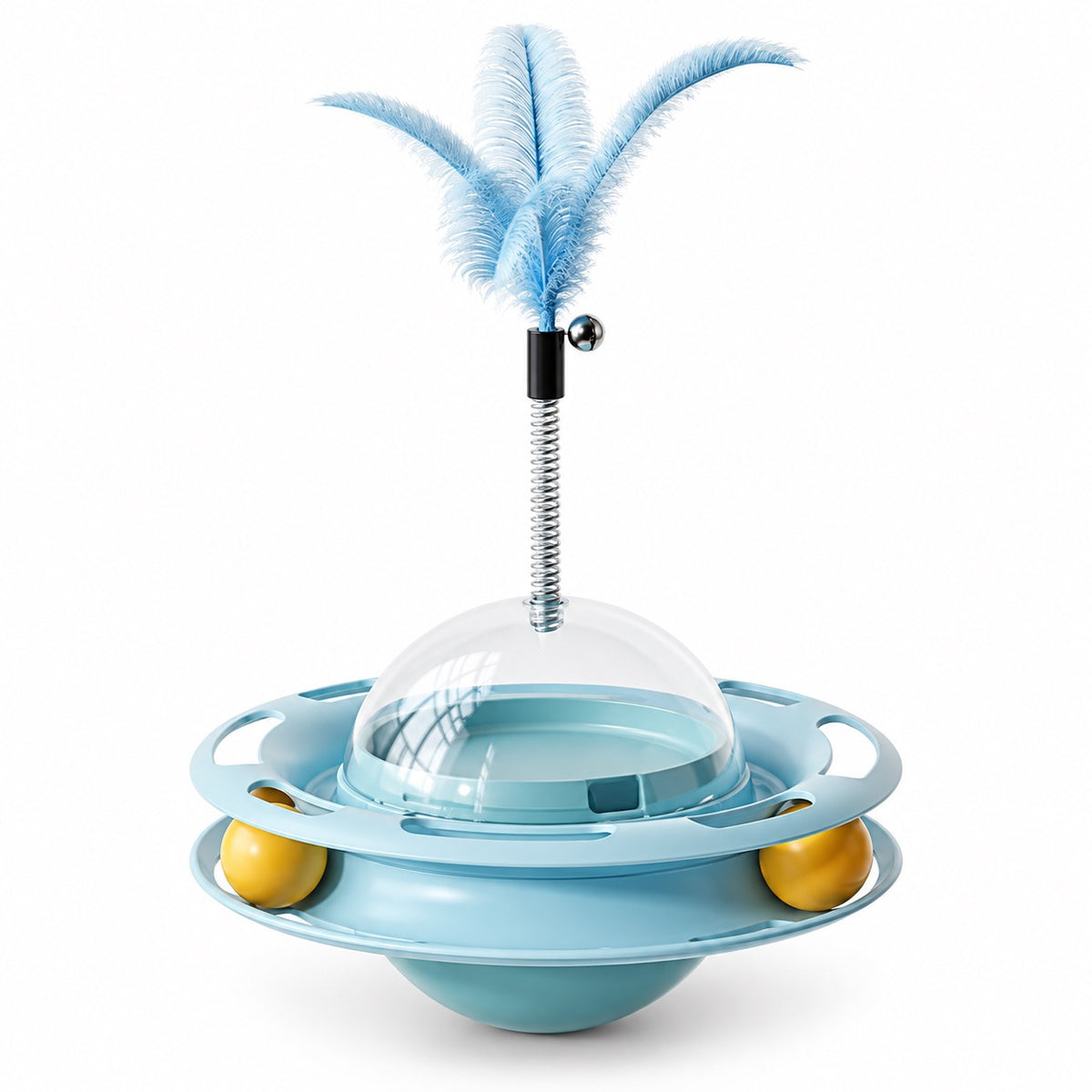 Snack Spinner Cat Toy - Blue Spinner