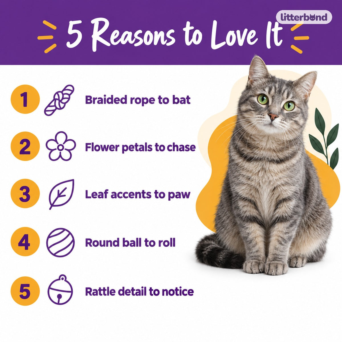 Flower Paper-Rope Cat Balls - 5 reasons to love it