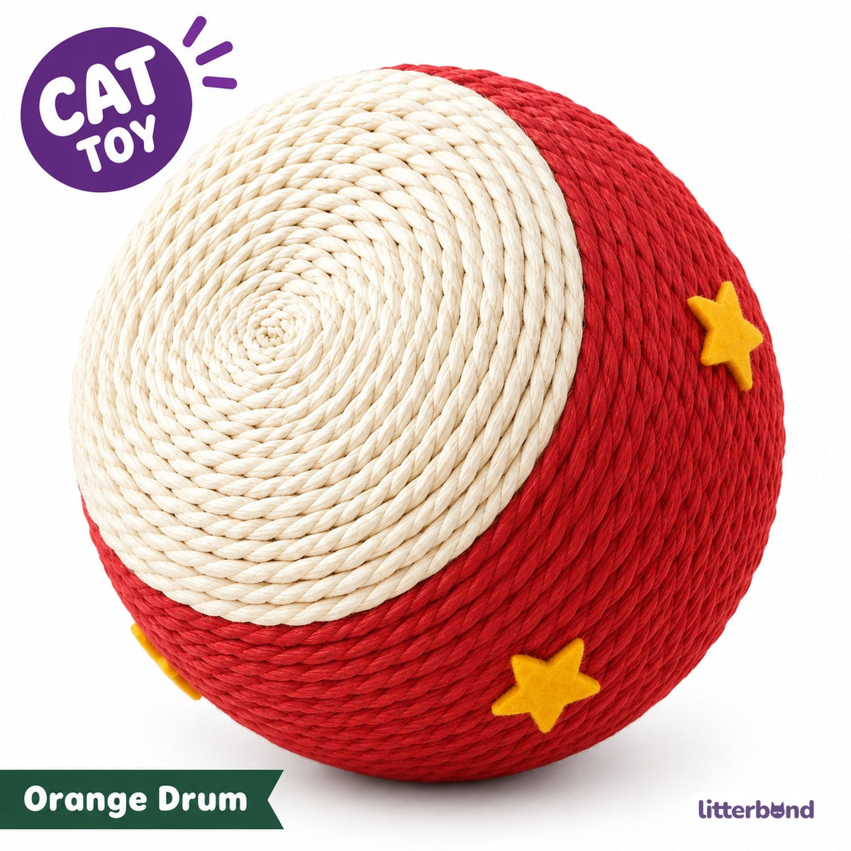 Drum Paper-Rope Cat Balls