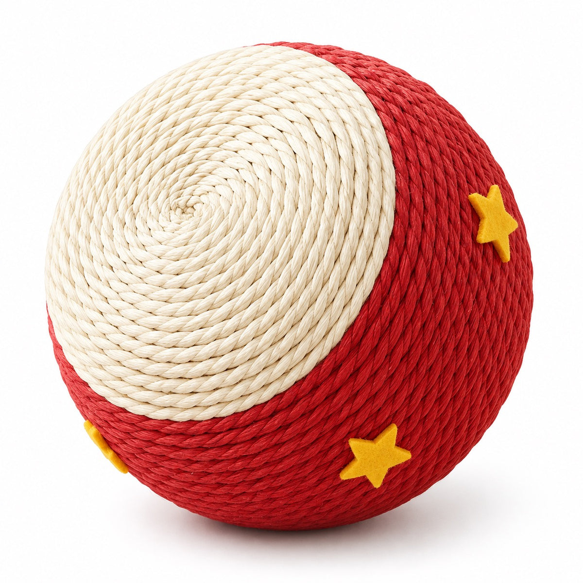 Drum Paper-Rope Cat Balls - Red Drum