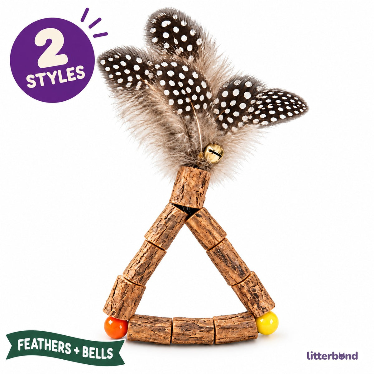 Silvervine Feather Play Toys