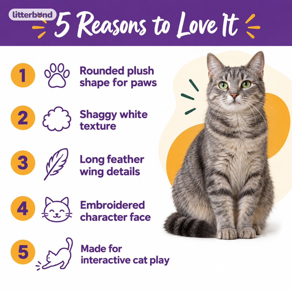 Shaggy Chicken Plush for Batting - 5 reasons to love it