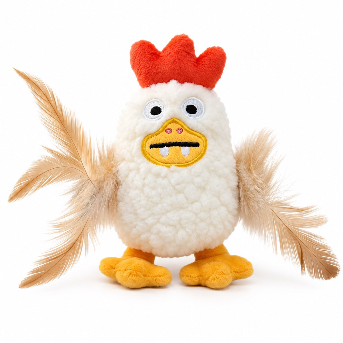 Shaggy Chicken Plush for Batting - Feathered Chicken