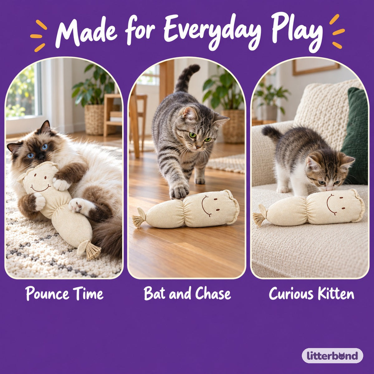 Lotus Root Kicker for Bunny Kicks - playtime at home